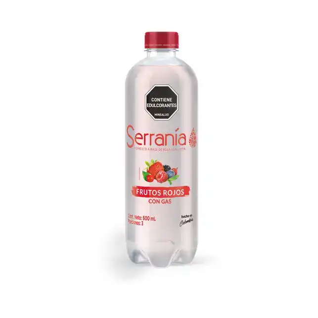 AGUA SABORIZADA FRUTOSROJOS SERRANIA 600