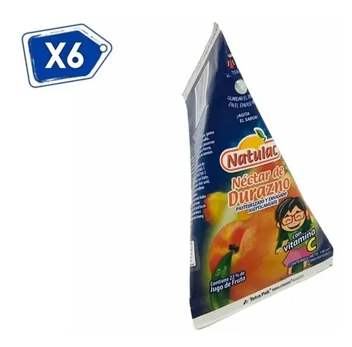 NECTAR SIXPACK DURAZNO NATULAC 150ML