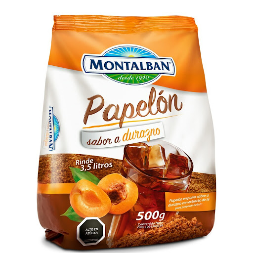 PAPELON SABOR DURAZNO MONTALBAN 500GR
