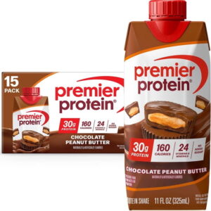 PREMIER PROTEIN MANT. DE MANI/ CHOC 30G
