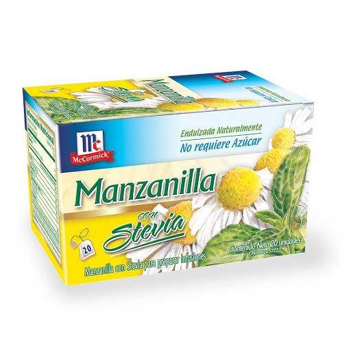 TE MC CORMICK MANZANILLA/STEVIA 20UND