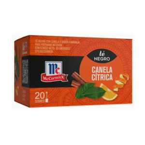 TE NEGRO CANELA CITRICA MCCORMICK 20 UND