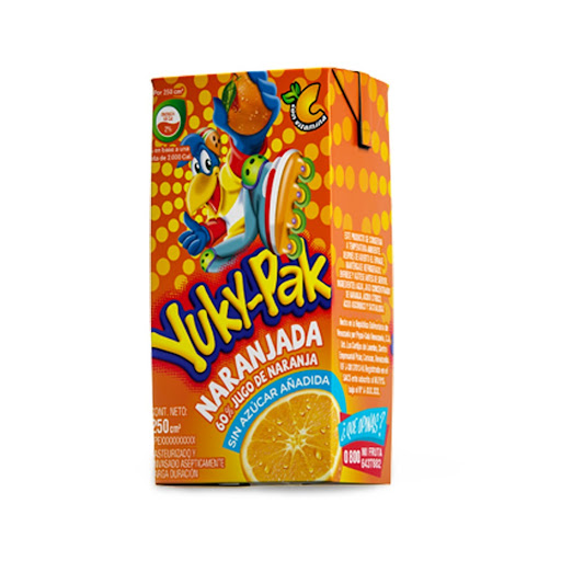 YUKY PACK NARANJADA SIN AZUCAR 250ML
